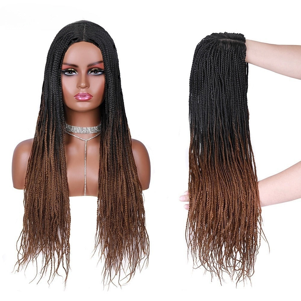 African Braid Long Synthetic Wig – Box Braids Style (24")
