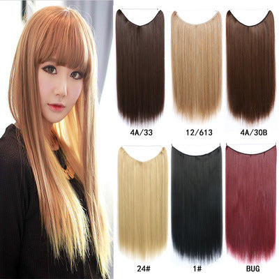 22" Invisible Wire Hair Extension – Silky Straight Secret Fish Line