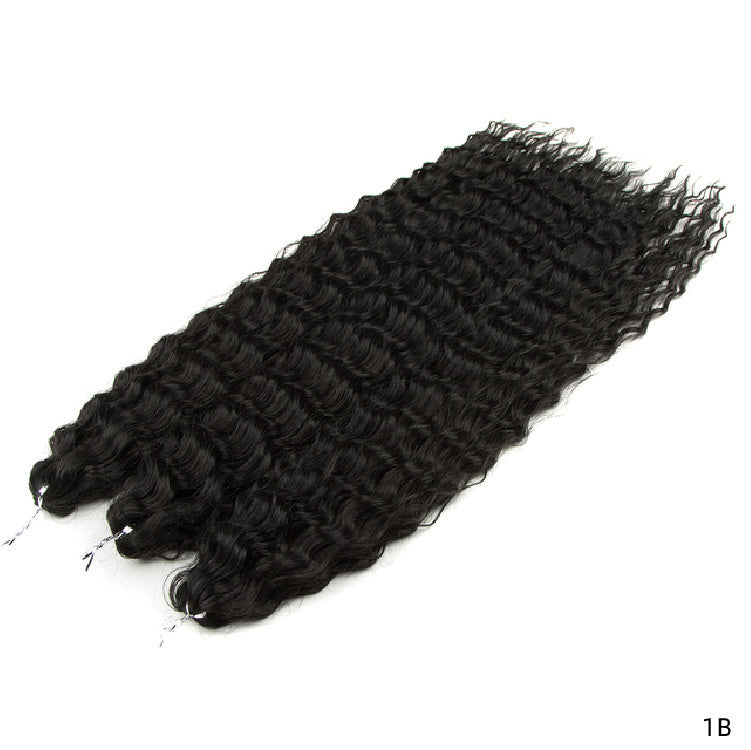 Water Ripple Crochet Braiding Hair Extensions – Long Synthetic Curls (24" – Multiple Colours)