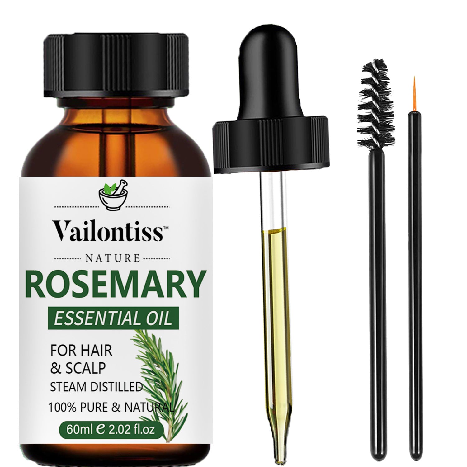 Rosemary Hair Growth Oil – Strengthening & Scalp Care Serum (60 ml)