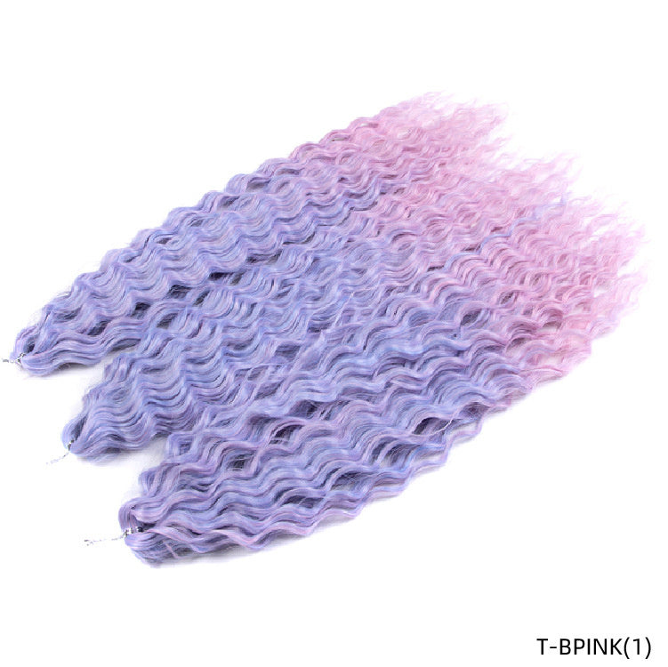 Water Ripple Crochet Braiding Hair Extensions – Long Synthetic Curls (24" – Multiple Colours)