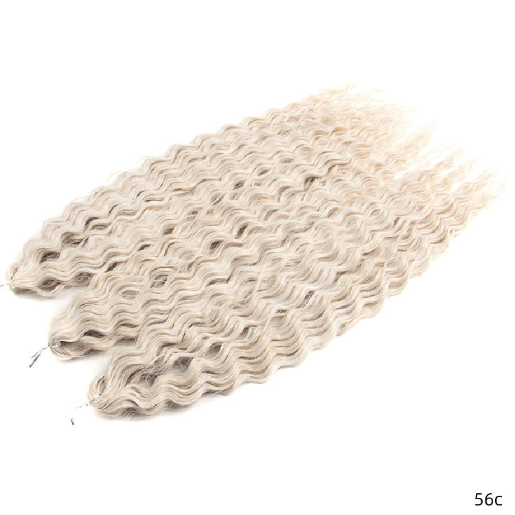 Water Ripple Crochet Braiding Hair Extensions – Long Synthetic Curls (24" – Multiple Colours)