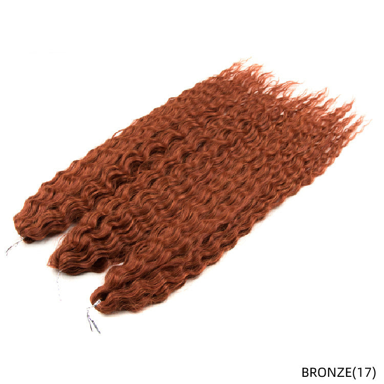 Water Ripple Crochet Braiding Hair Extensions – Long Synthetic Curls (24" – Multiple Colours)