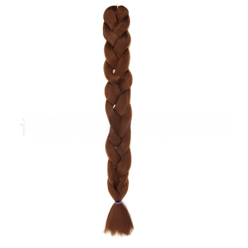 African Jumbo Big Braid – Heat Resistant Synthetic Braiding Hair (24")