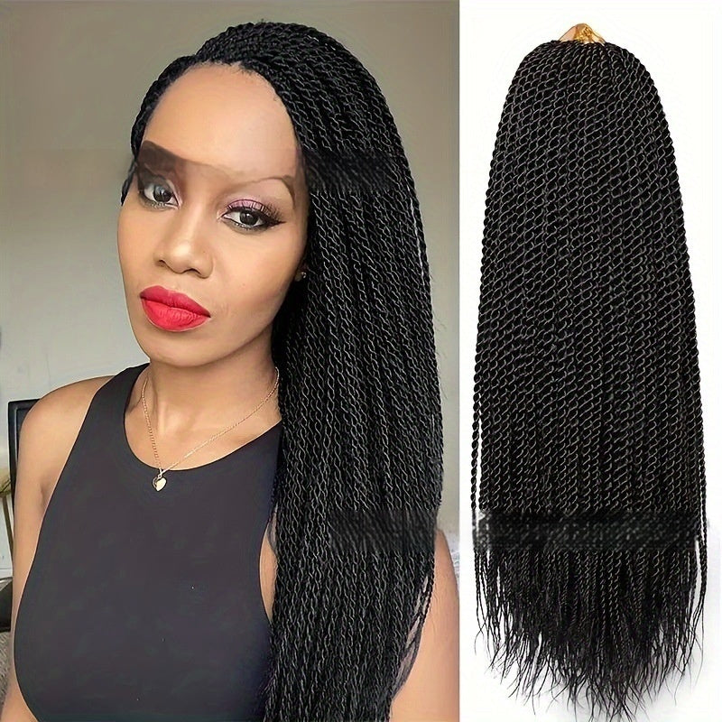 African Twist Braided Wig – Synthetic Dreadlocks Style