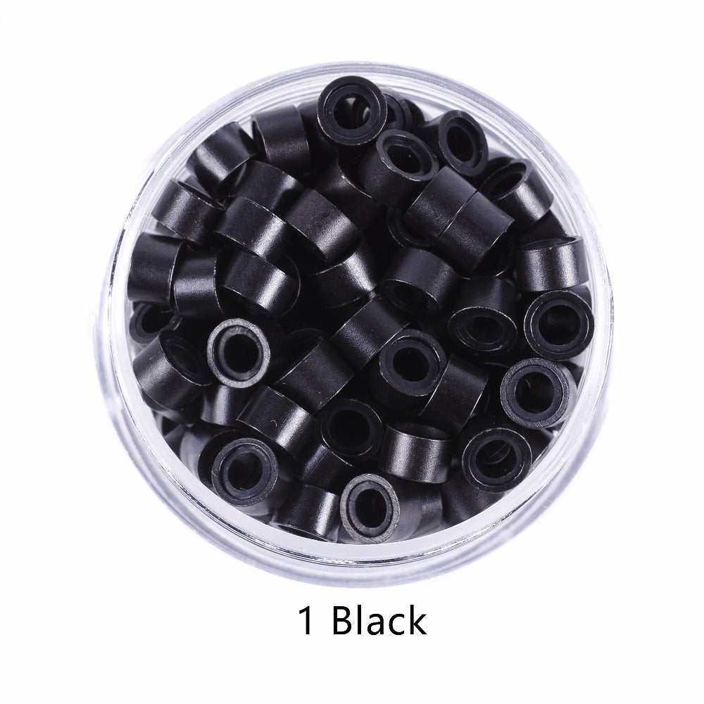 Premium Micro Rings for Hair Extensions (1000 pcs Pack) – Silicone-Lined Beads for Professional Stylists