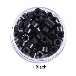 Premium Micro Rings for Hair Extensions (1000 pcs Pack) – Silicone-Lined Beads for Professional Stylists