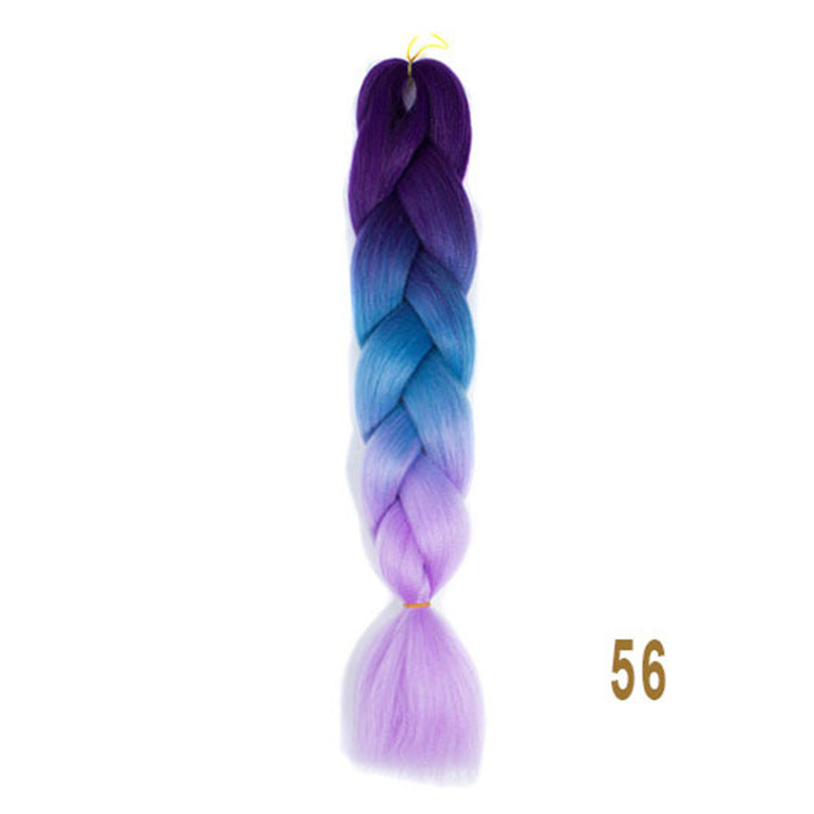High Temperature Gradient Braiding Hair – Heat-Resistant Synthetic Fibre (24”)