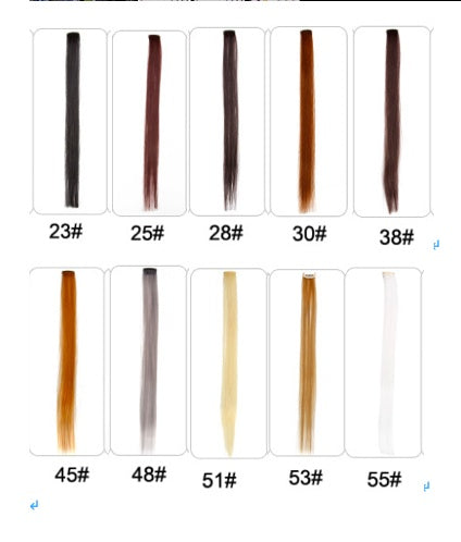 Rainbow Colour Hair Extension Strands – 18” Straight Clip-In Highlights