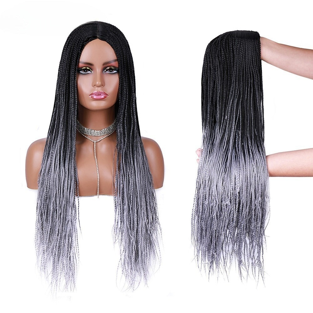 African Braid Long Synthetic Wig – Box Braids Style (24")