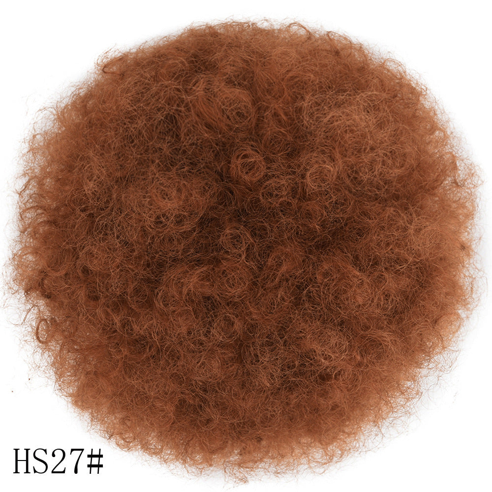 Kinkycurl Afro Puff Drawstring Bun – Large Fluffy Micro-Curly Wig