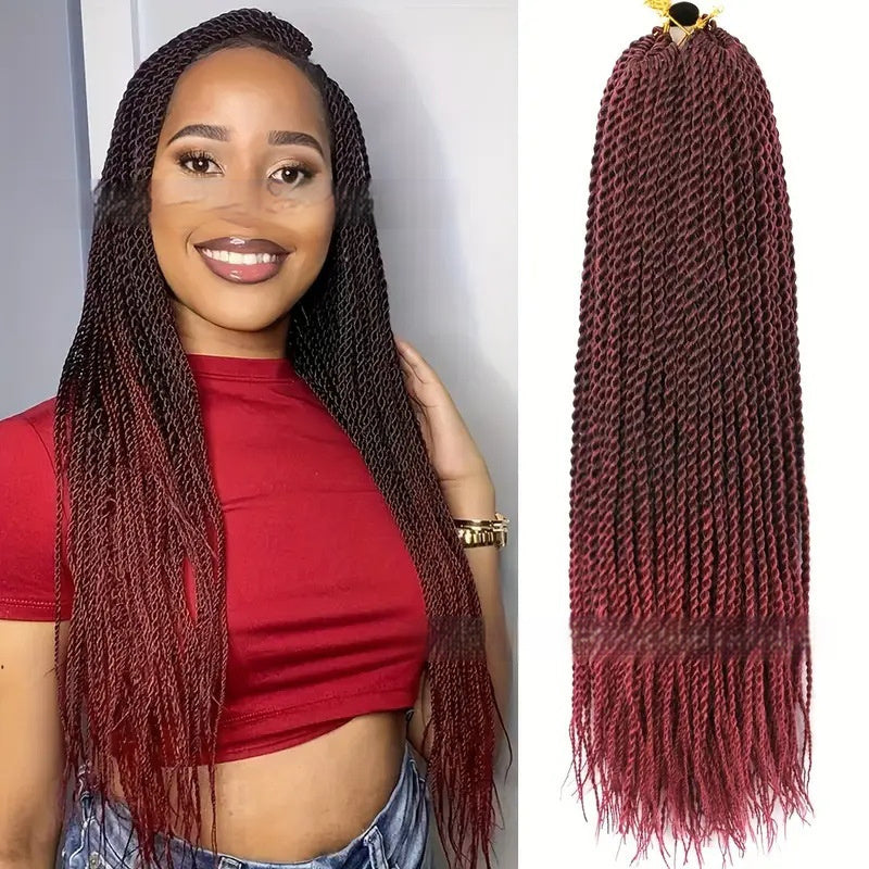 African Twist Braided Wig – Synthetic Dreadlocks Style