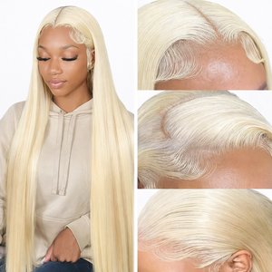 613 Blonde Straight Wig – Human Hair HD 13x4 Lace Front