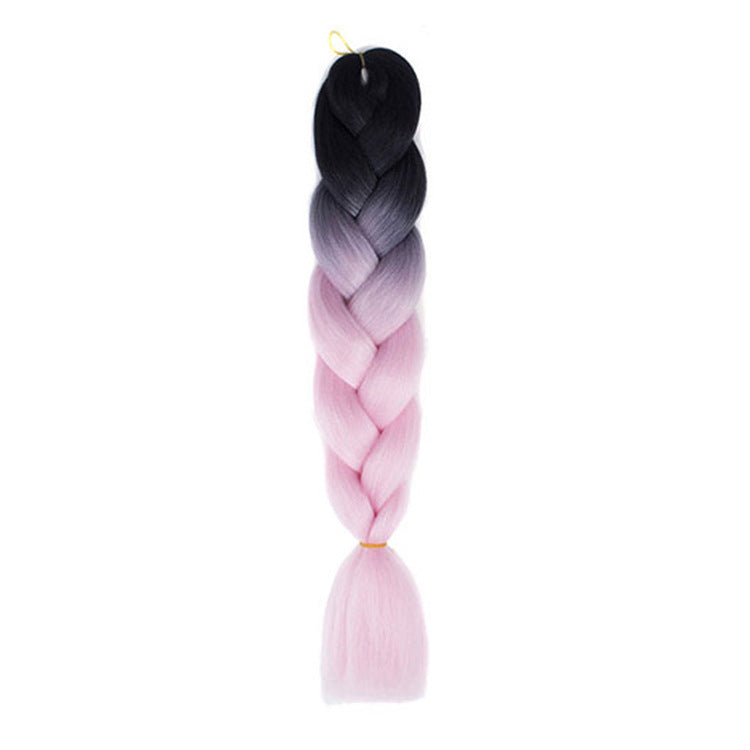 High Temperature Gradient Braiding Hair – Heat-Resistant Synthetic Fibre (24”)