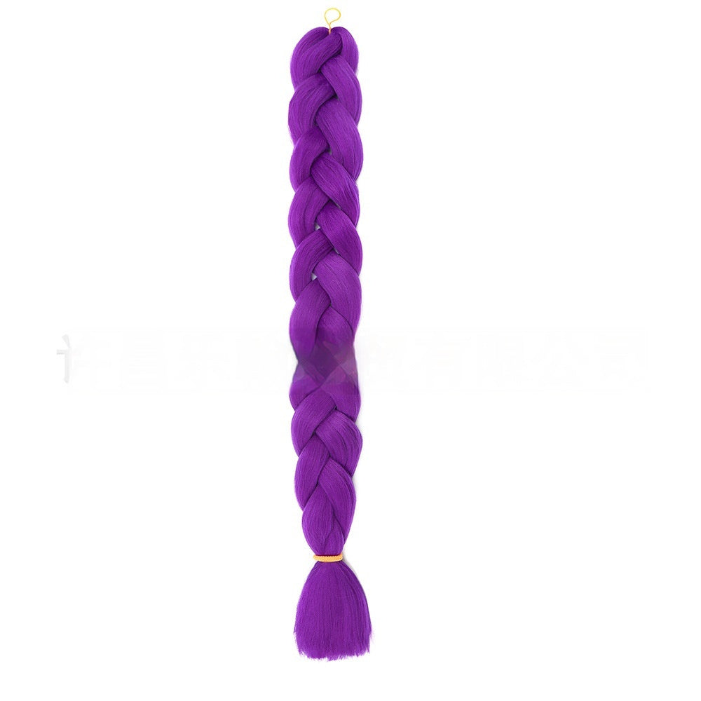 African Jumbo Big Braid – Heat Resistant Synthetic Braiding Hair (24")