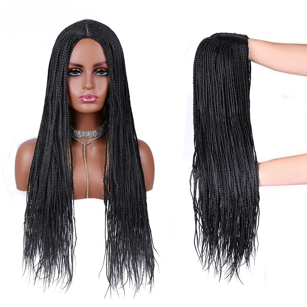 African Braid Long Synthetic Wig – Box Braids Style (24")