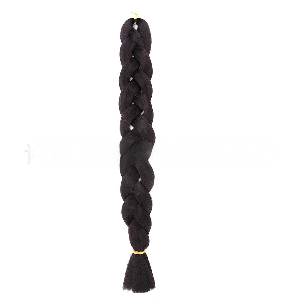 African Jumbo Big Braid – Heat Resistant Synthetic Braiding Hair (24")