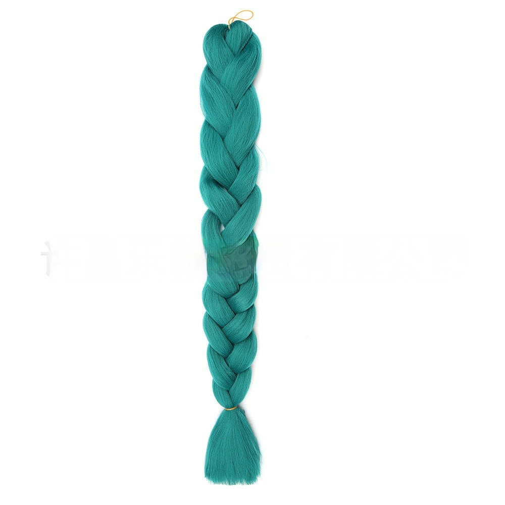 African Jumbo Big Braid – Heat Resistant Synthetic Braiding Hair (24")