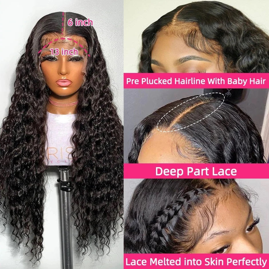 Versatile Long Curly Human Hair Wig – 100% Natural Afro Style with Headband