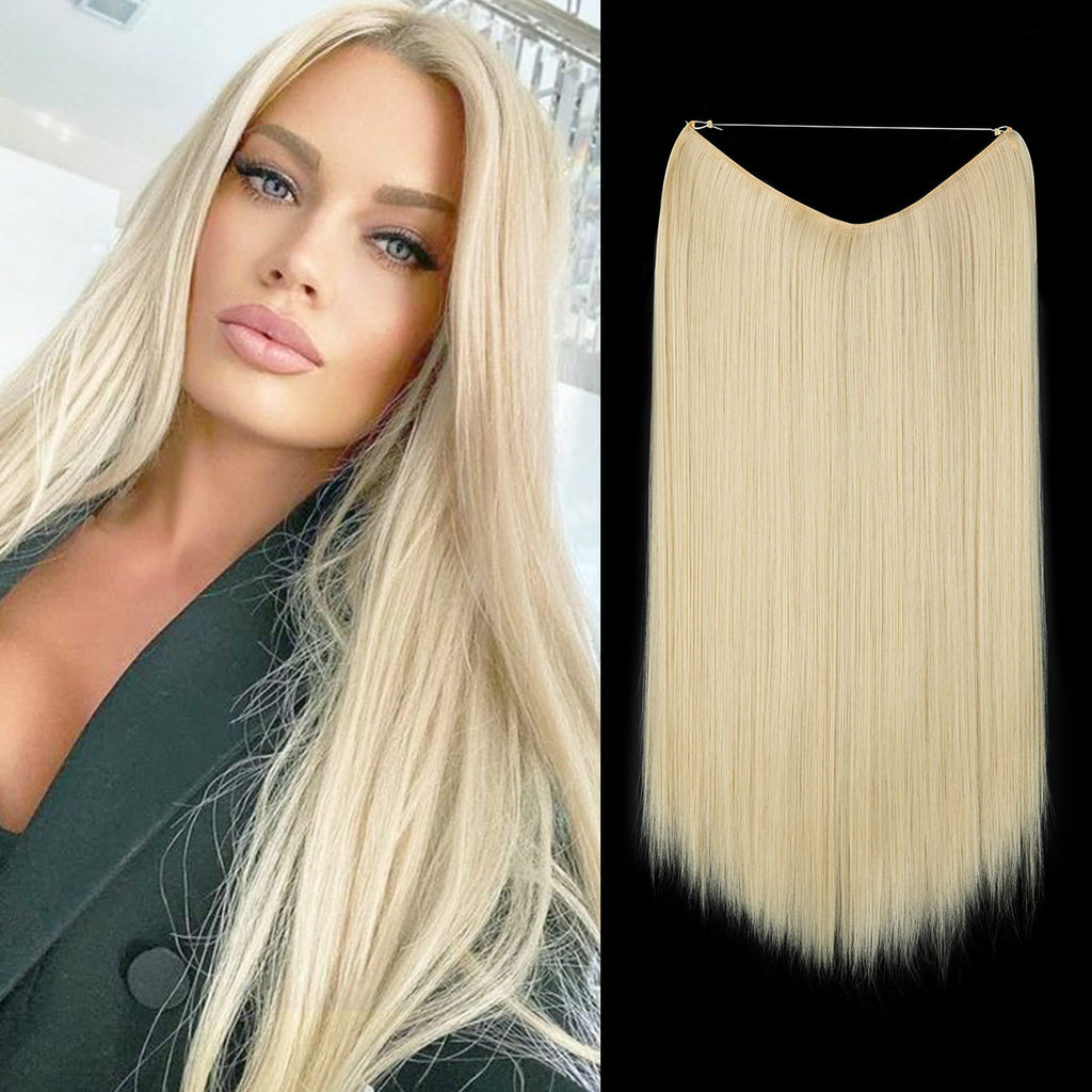 Long Straight Synthetic Clip-In Hair Extensions – Natural Shine, Heat-Resistant & Easy Fit
