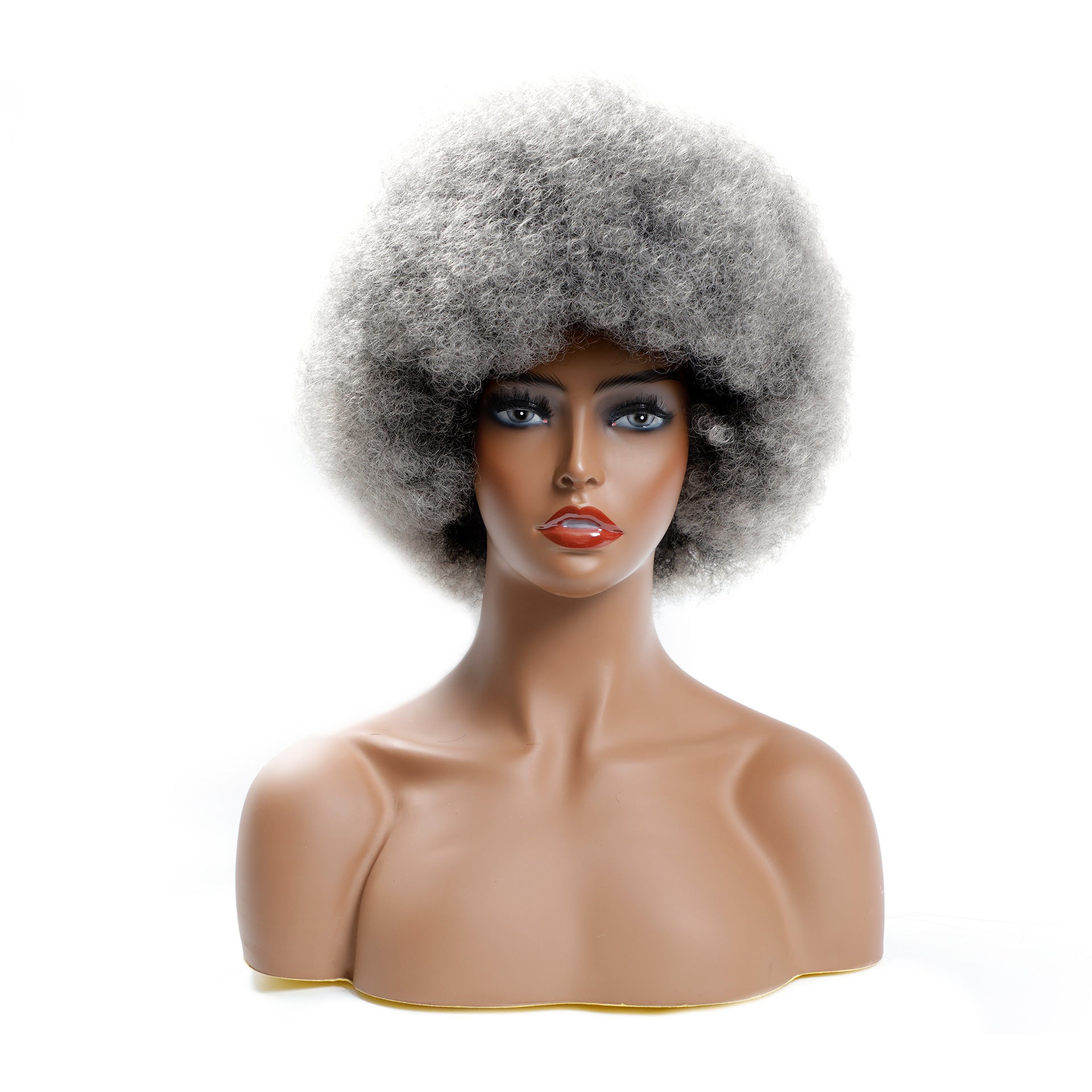 Short Afro Curly Wig – Fluffy Synthetic Cosplay Style