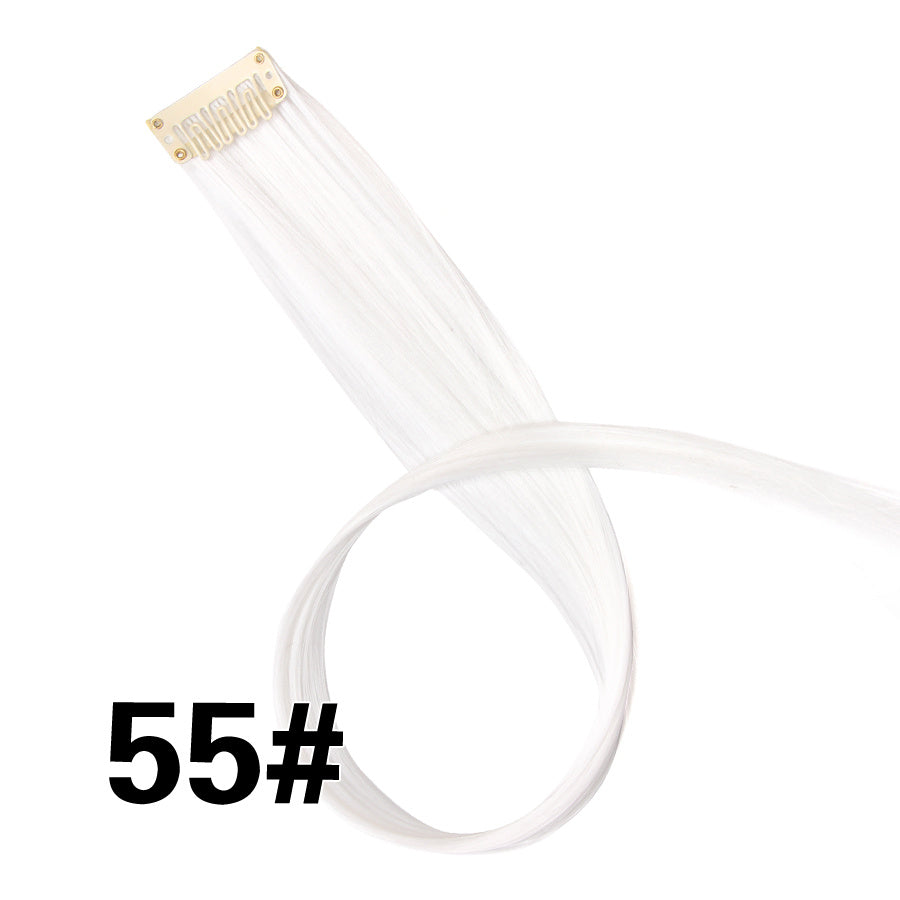 Rainbow Colour Hair Extension Strands – 18” Straight Clip-In Highlights