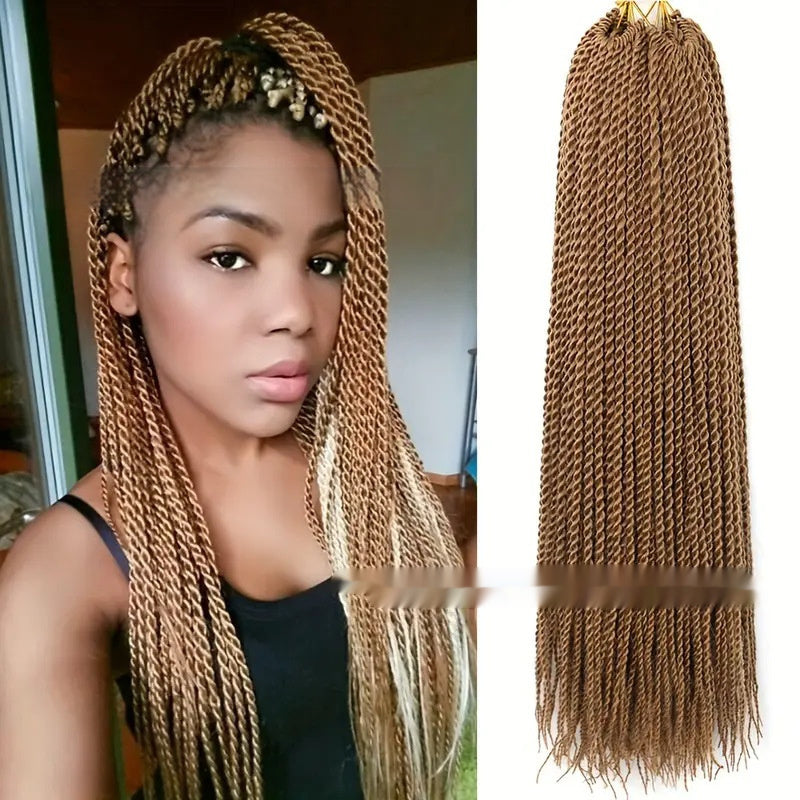 African Twist Braided Wig – Synthetic Dreadlocks Style
