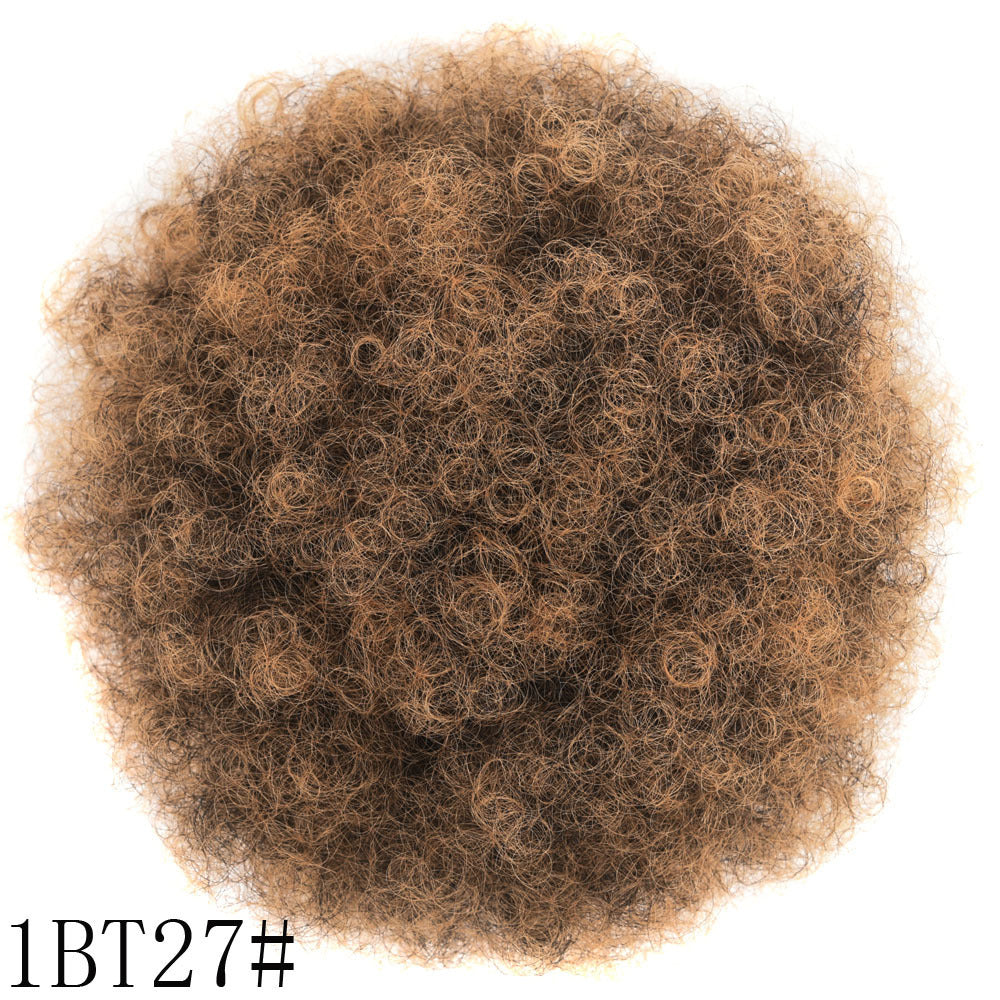 Kinkycurl Afro Puff Drawstring Bun – Large Fluffy Micro-Curly Wig