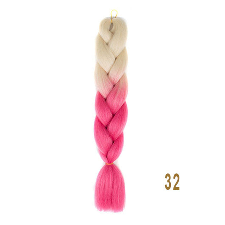 High Temperature Gradient Braiding Hair – Heat-Resistant Synthetic Fibre (24”)