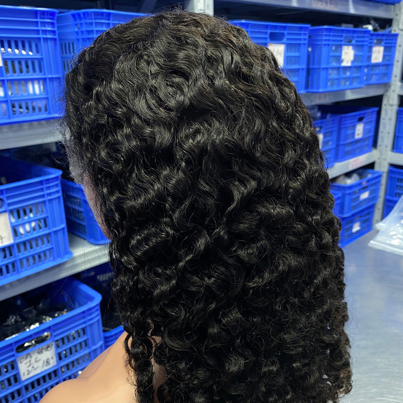 Burmese Curly Human Hair Lace Wig – Natural Luxury Volume