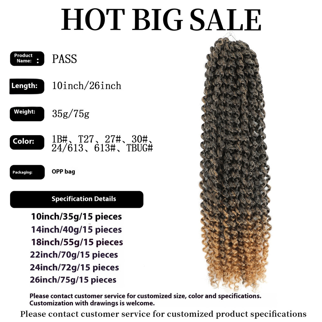 Water Ripple Crochet Wig – Double Strand Braided Style