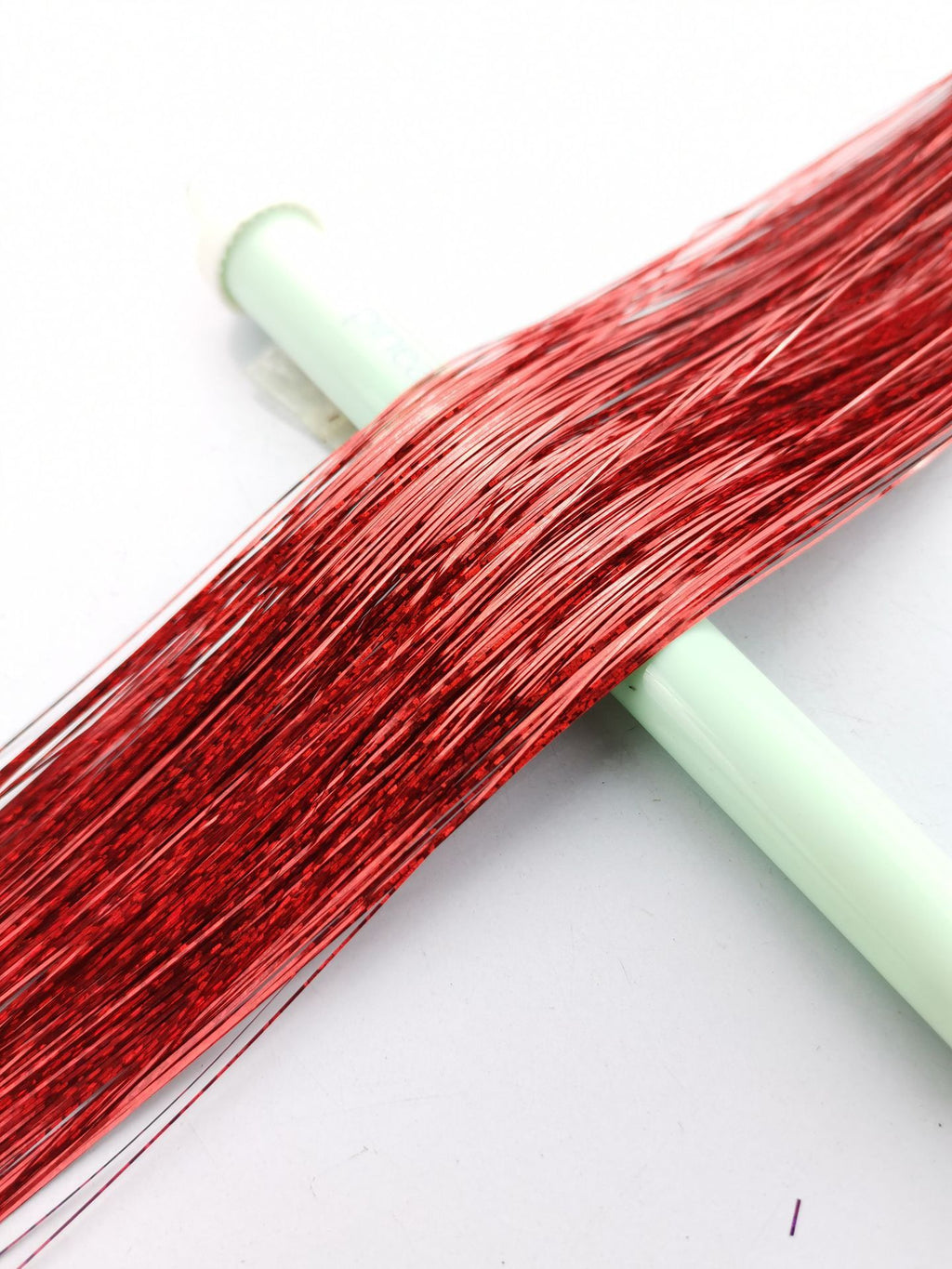 Colorful Hair Tinsel Extensions Kit – 12 Colours Sparkle Highlights (90/120cm) with Tools