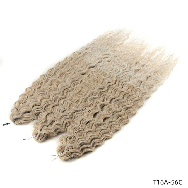 Water Ripple Crochet Braiding Hair Extensions – Long Synthetic Curls (24" – Multiple Colours)