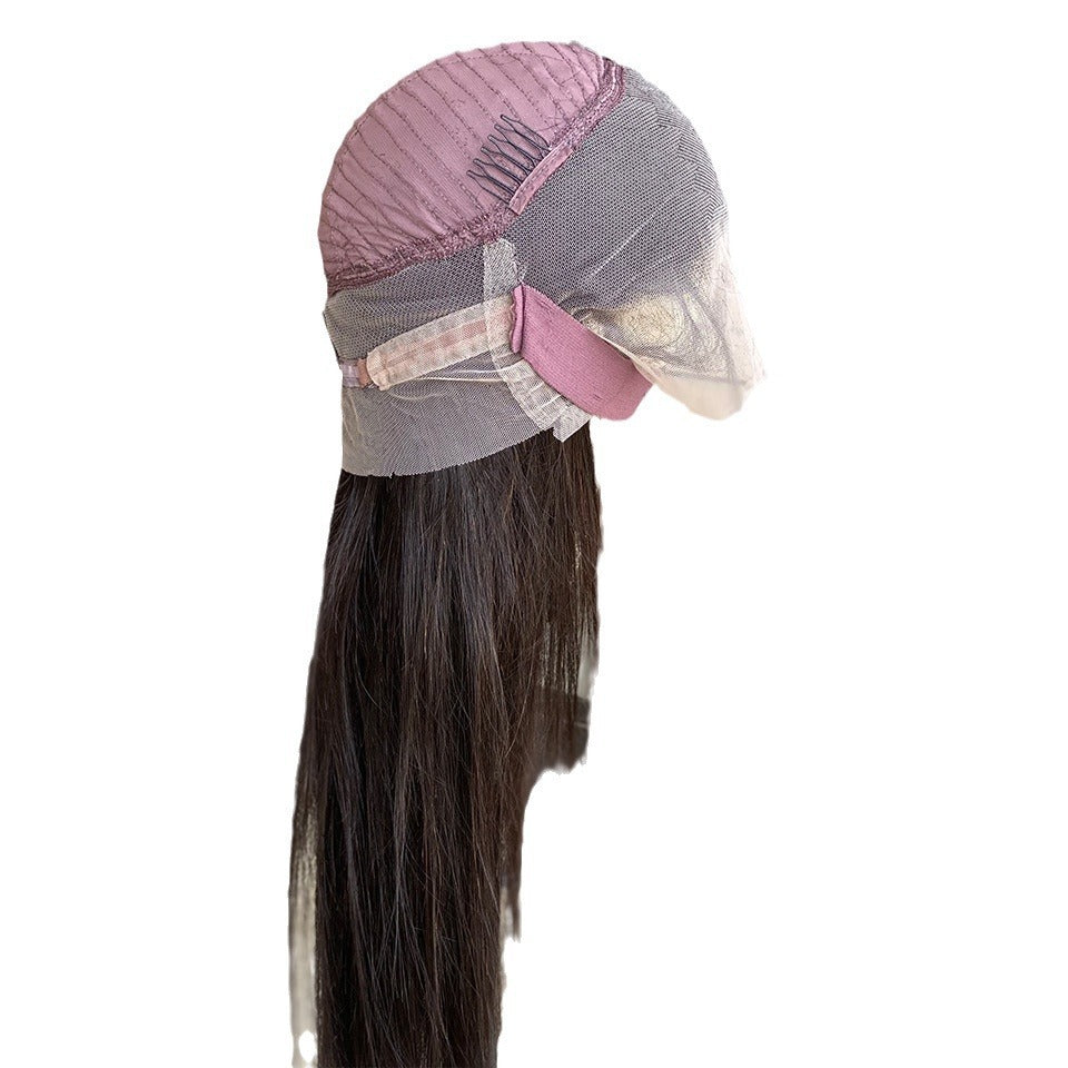 SAZVIAN  360 Lace Frontal Human Hair Wig – Full Head Natural Black Wig