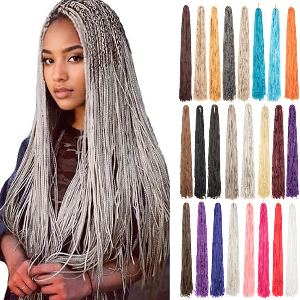 Braided Multi-Color Crochet Hair Extensions – 24/30 Inches (Premium Fiber)