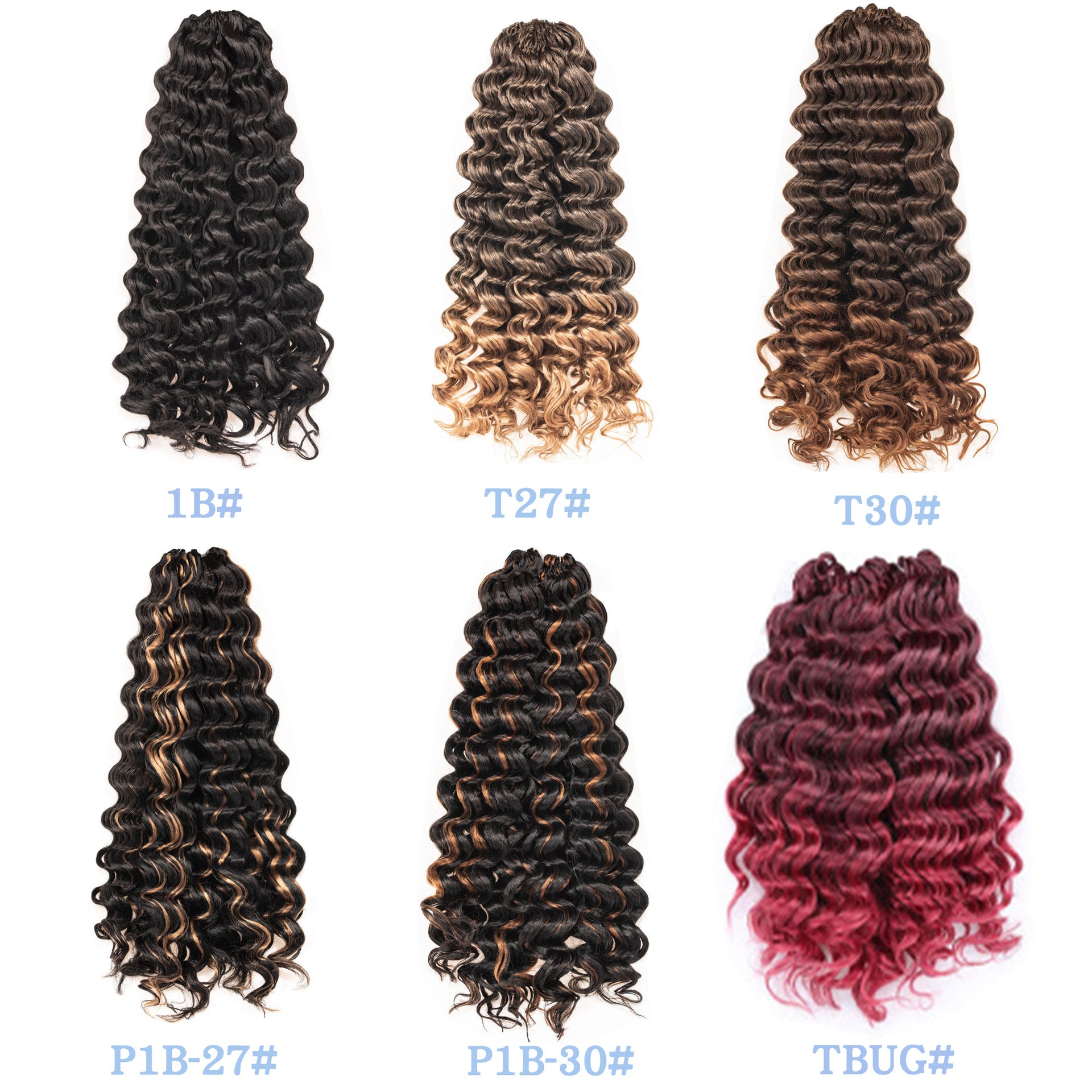 African Curly Hair Dirty Braid Big Wave Ocean Curved Fashion Wig