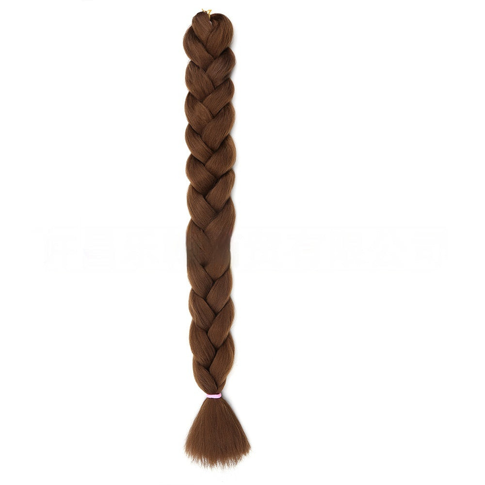 African Jumbo Big Braid – Heat Resistant Synthetic Braiding Hair (24")