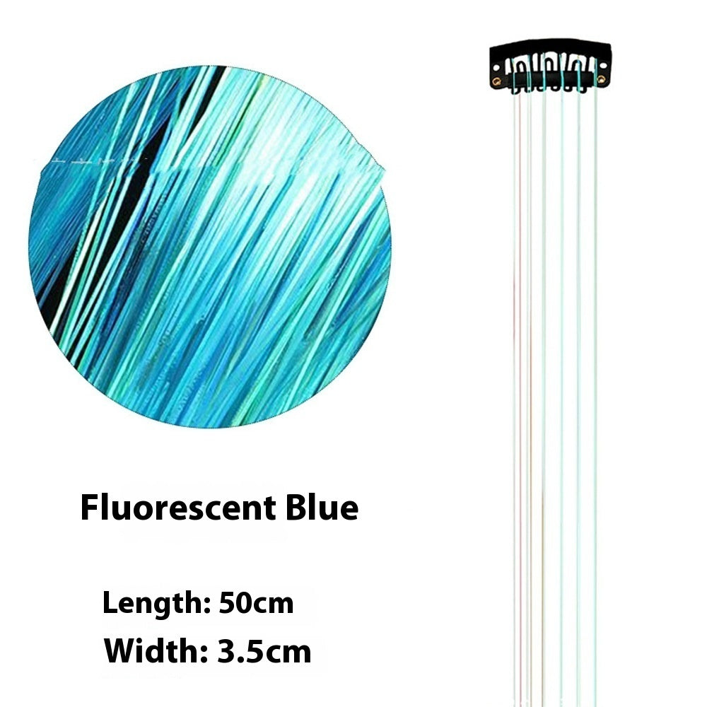 Sparkle Hair Strands Clip-In Extensions – Glitter Laser Wire Highlights