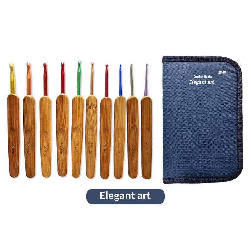 Deluxe Soft Grip Crochet Hook Set – 8-Piece Ergonomic Knitting & Braiding Kit with Storage Case