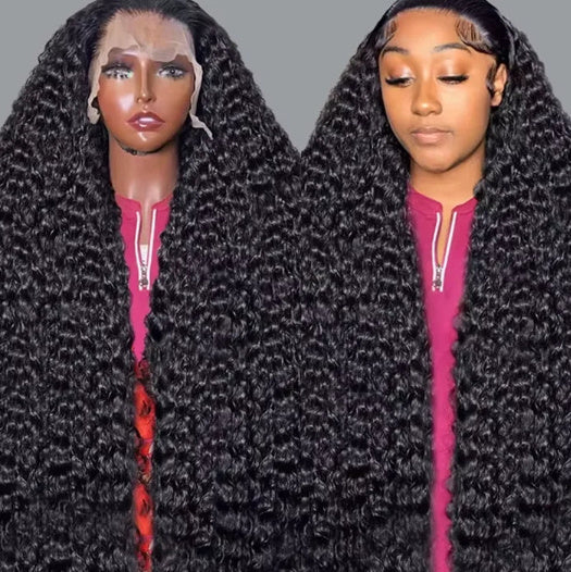 Versatile Long Curly Human Hair Wig – 100% Natural Afro Style with Headband