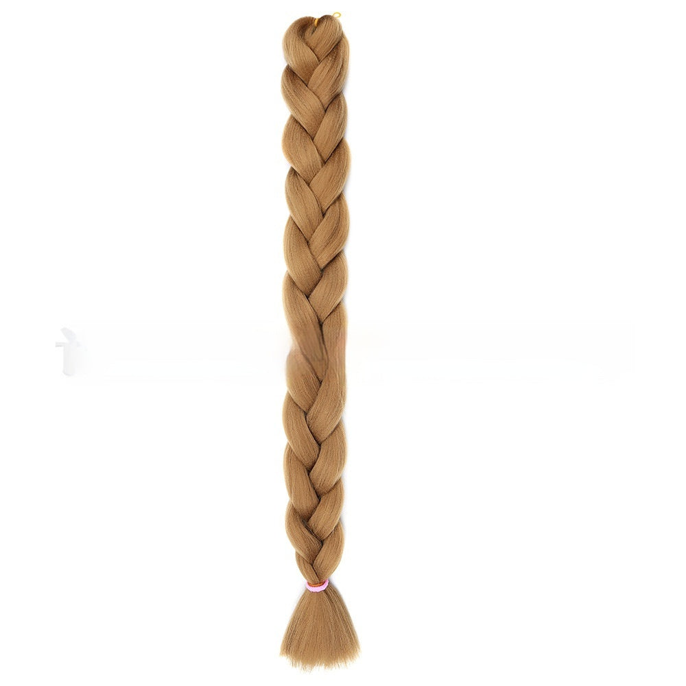 African Jumbo Big Braid – Heat Resistant Synthetic Braiding Hair (24")