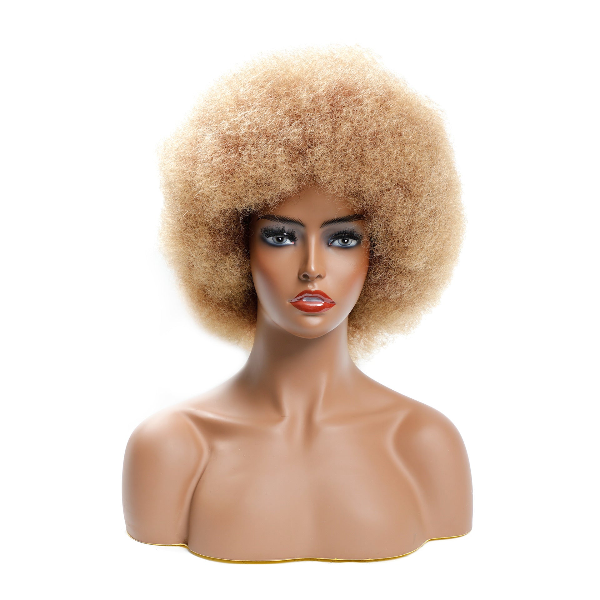Short Afro Curly Wig – Fluffy Synthetic Cosplay Style