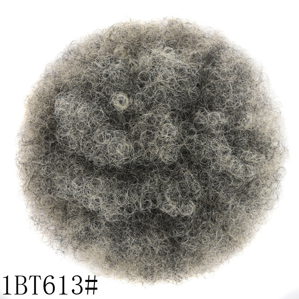 Kinkycurl Afro Puff Drawstring Bun – Large Fluffy Micro-Curly Wig