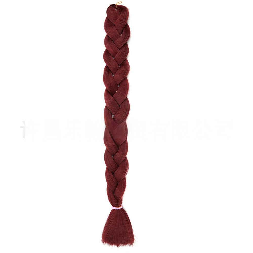 African Jumbo Big Braid – Heat Resistant Synthetic Braiding Hair (24")
