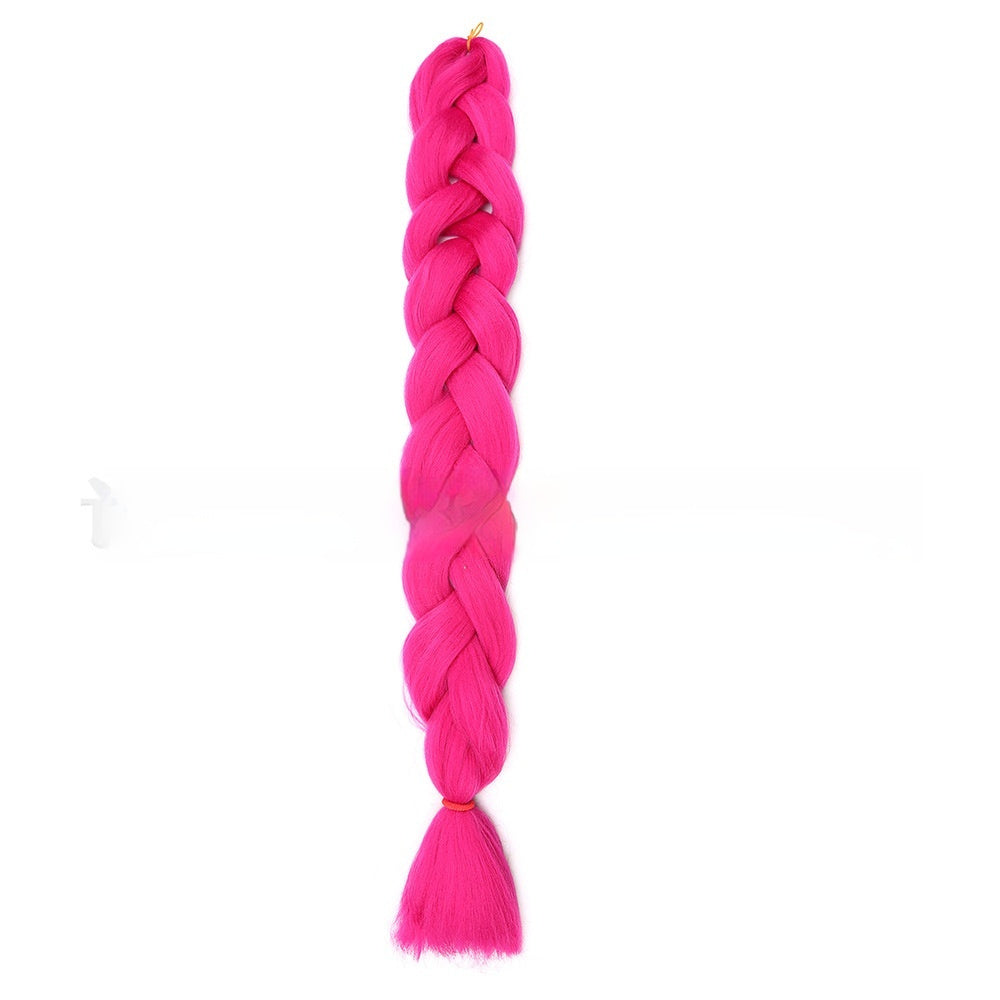 African Jumbo Big Braid – Heat Resistant Synthetic Braiding Hair (24")