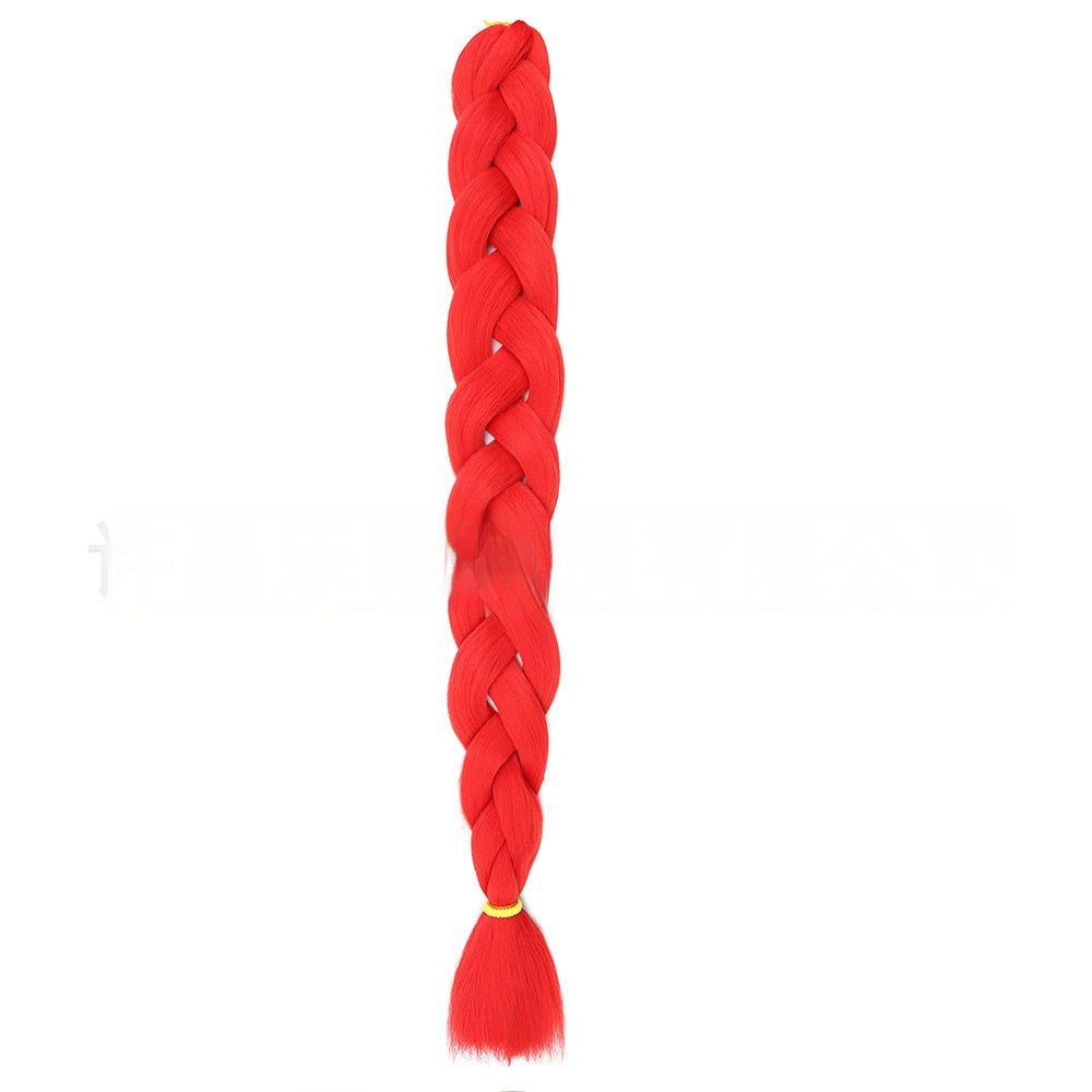 African Jumbo Big Braid – Heat Resistant Synthetic Braiding Hair (24")