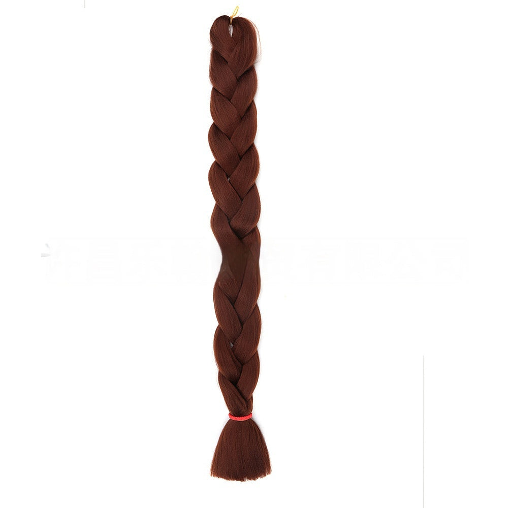 African Jumbo Big Braid – Heat Resistant Synthetic Braiding Hair (24")