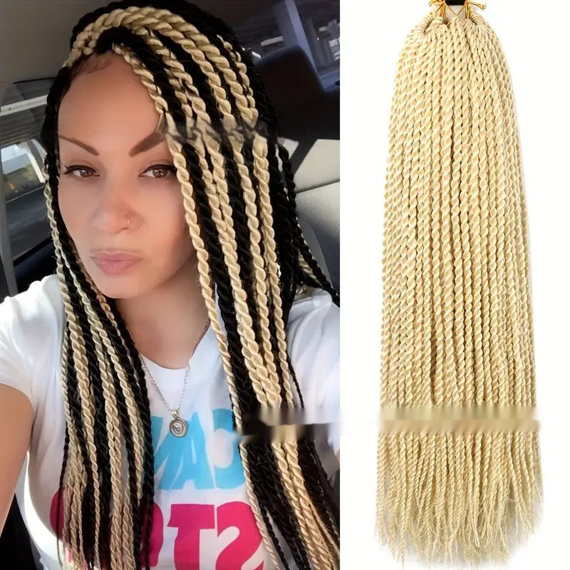 African Twist Braided Wig – Synthetic Dreadlocks Style