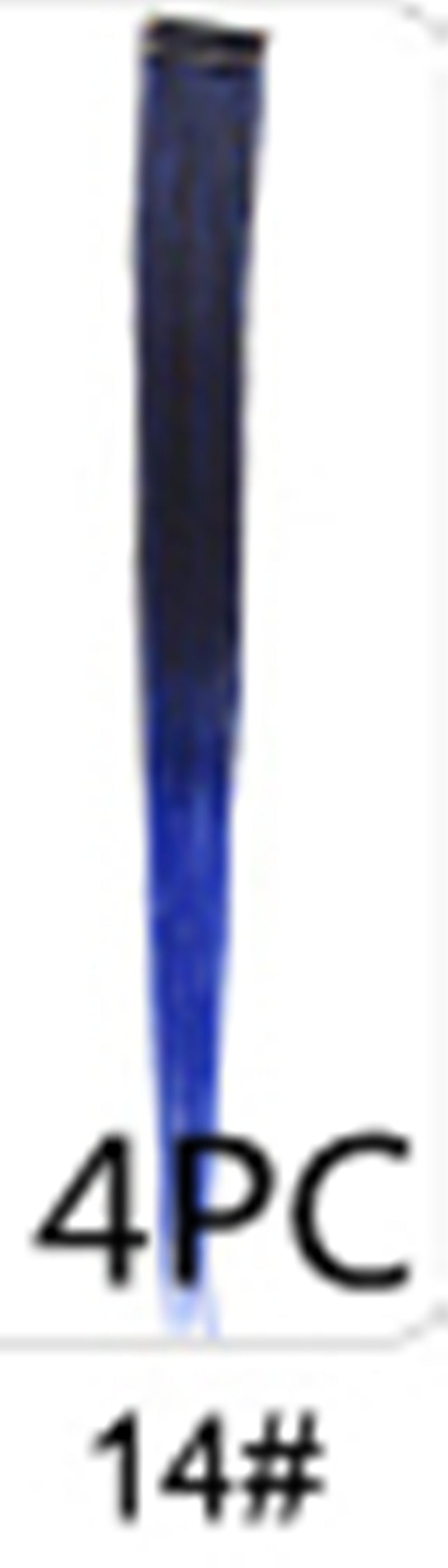 Rainbow Colour Hair Extension Strands – 18” Straight Clip-In Highlights