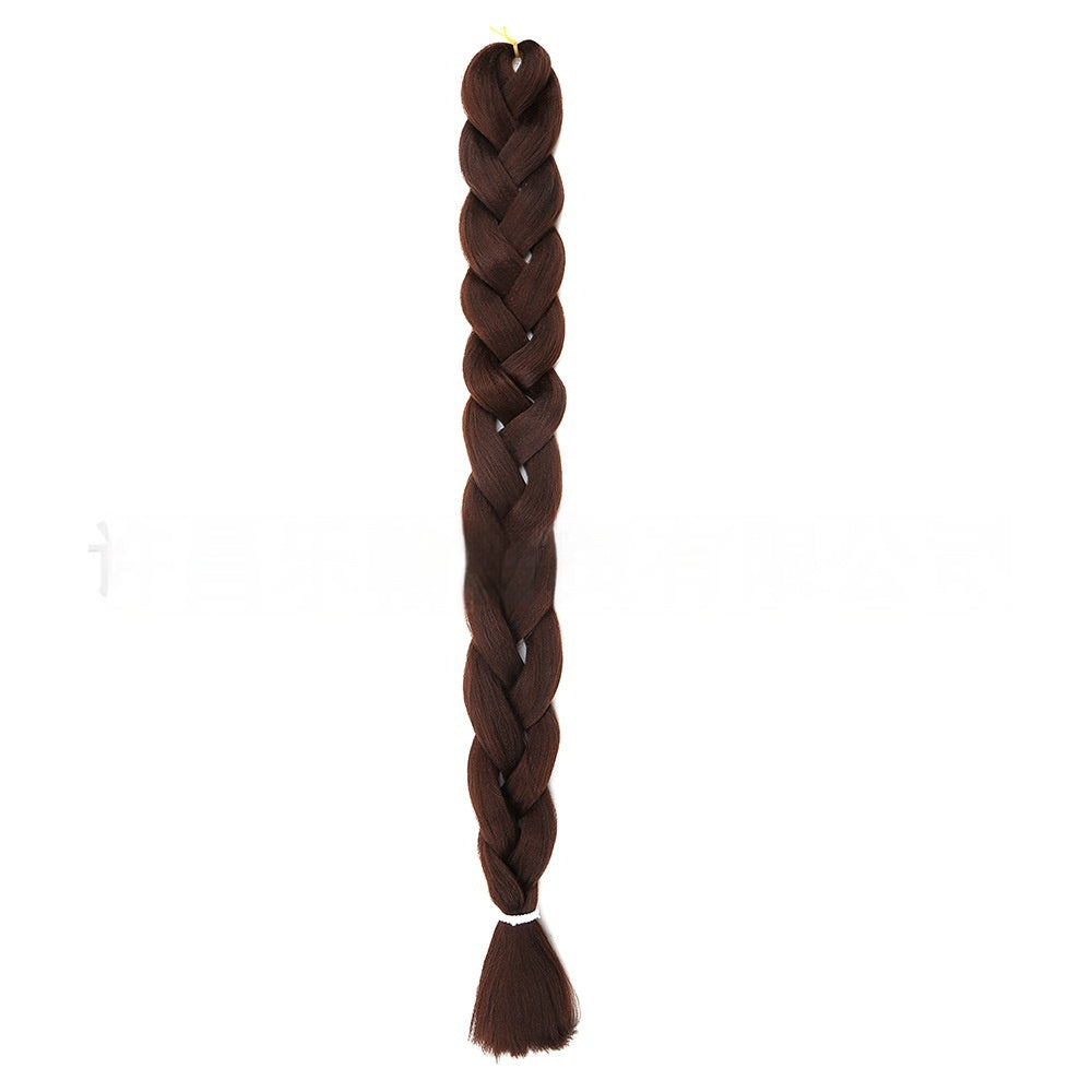 African Jumbo Big Braid – Heat Resistant Synthetic Braiding Hair (24")